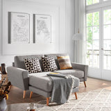 3-Sitzer Sofa Narnia, Grau (6939537014990)